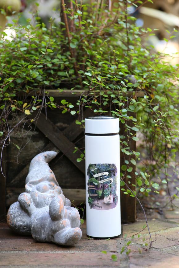 I Will Keep Calm in the Garden - Plant Lovers' Thermos (Black or White)
